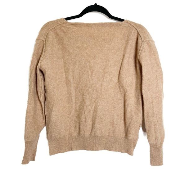 FREE PEOPLE Women’s Camel Harmony 100% Cashmere V-Neck Sweater - XS - Picture 6 of 13